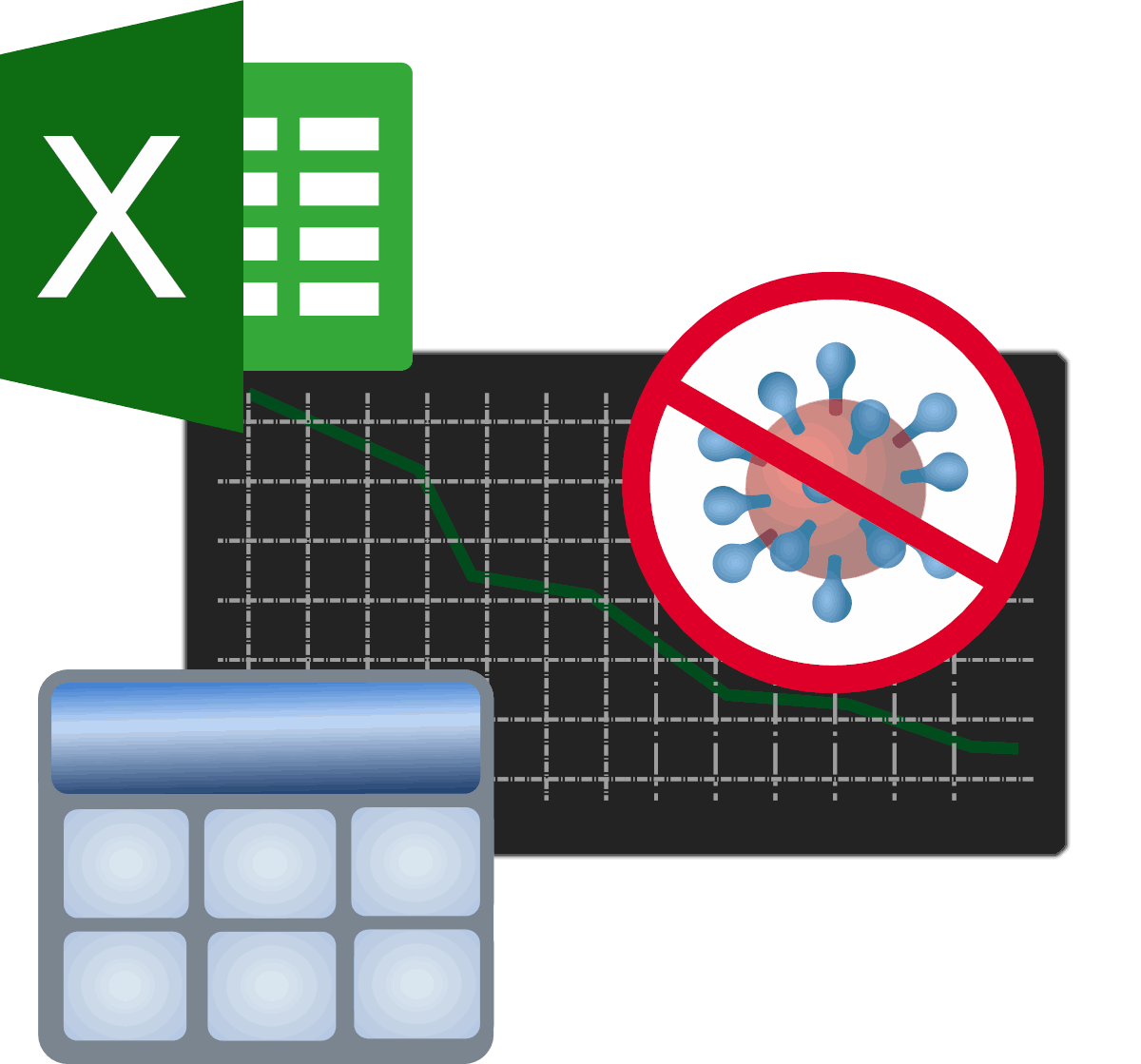 Free custom dashboard for COVID-19 data in Excel using data from web ...
